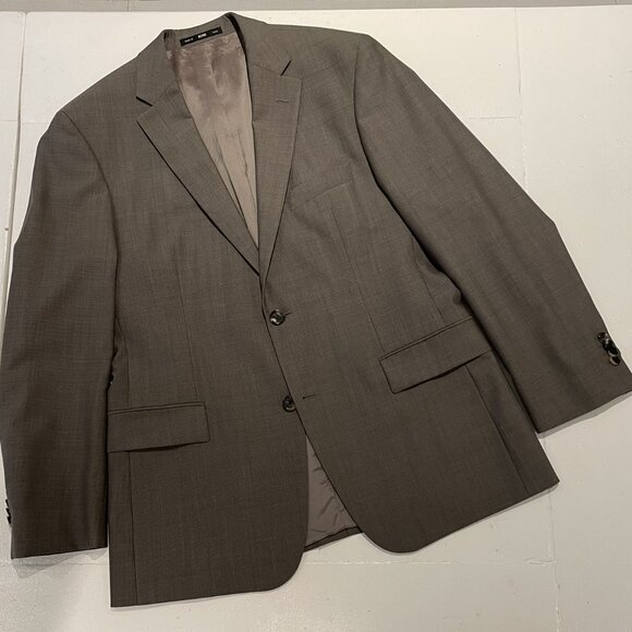 Hugo Boss 2 Piece Suit 40S (40R) Khaki/Light Brown - Picture 2 of 14